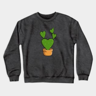 Heart Shaped Cactus Crewneck Sweatshirt